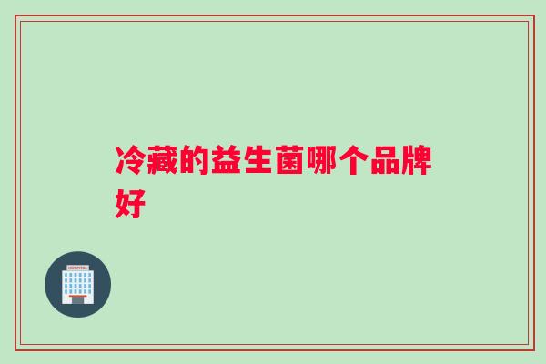 冷藏的益生菌哪个品牌好