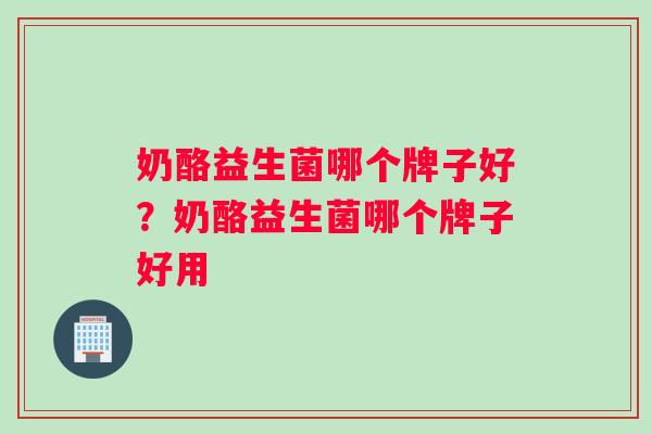 奶酪益生菌哪个牌子好？奶酪益生菌哪个牌子好用