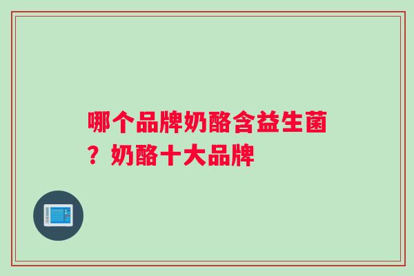 哪个品牌奶酪含益生菌？奶酪十大品牌