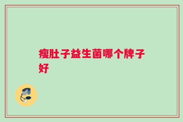 瘦肚子益生菌哪个牌子好