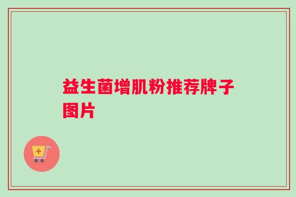 益生菌增肌粉推荐牌子图片