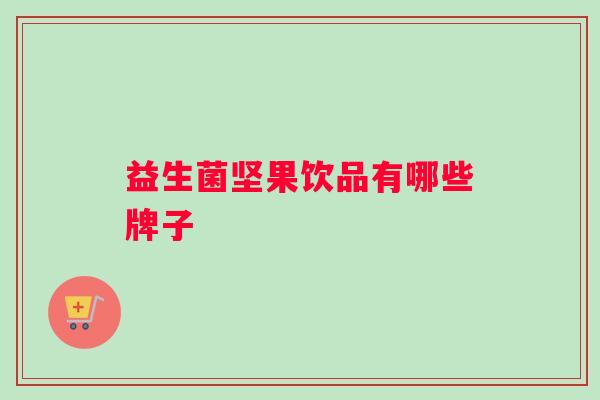 益生菌坚果饮品有哪些牌子