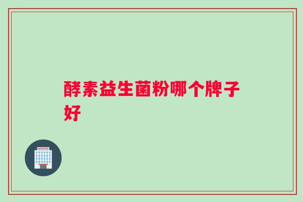 酵素益生菌粉哪个牌子好