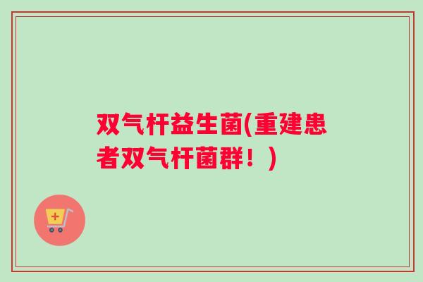 双气杆益生菌(重建患者双气杆菌群!) 双气杆益生菌(重建患者双气杆菌群!)