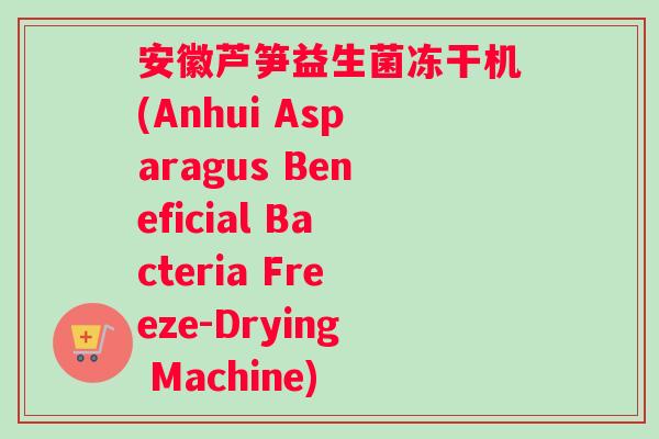 安徽芦笋益生菌冻干机(Anhui Asparagus Beneficial Bacteria Freeze-Drying Machine)