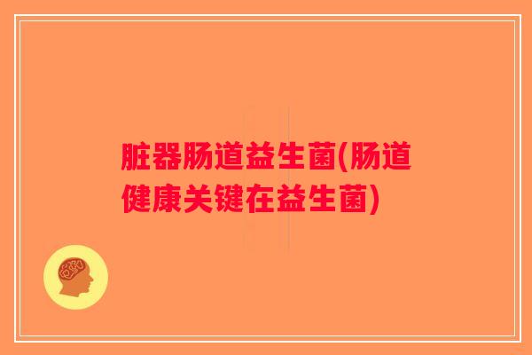 脏器肠道益生菌(肠道健康关键在益生菌)